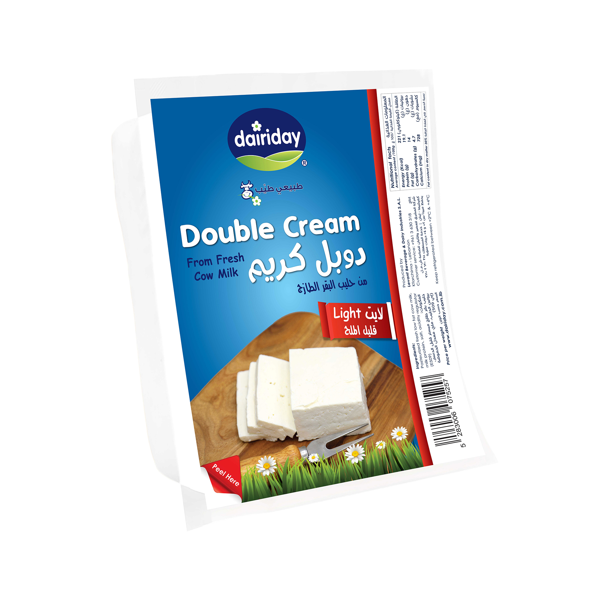 Dairiday-Double-Creme-Light-white-cheese