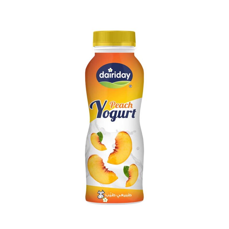 Dairiday Yogurt Peach 250ml - Dairy Lebanon
