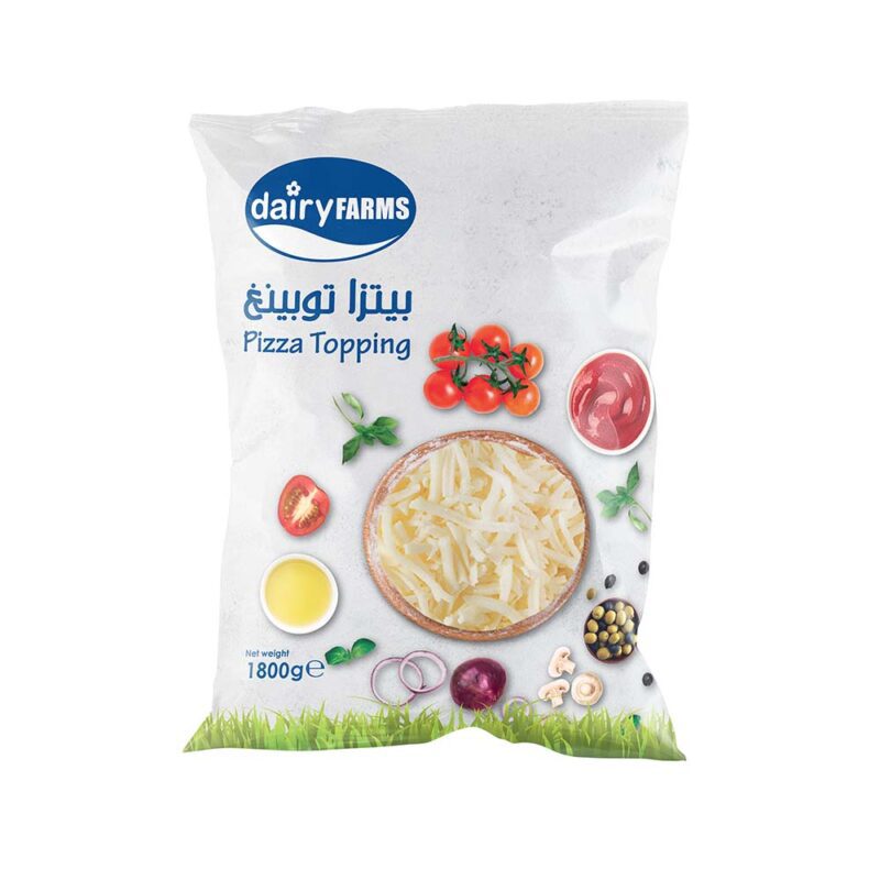 Dairy Farms Shredded Pizza Topping 1800g - Cheese Dairy Lebanon