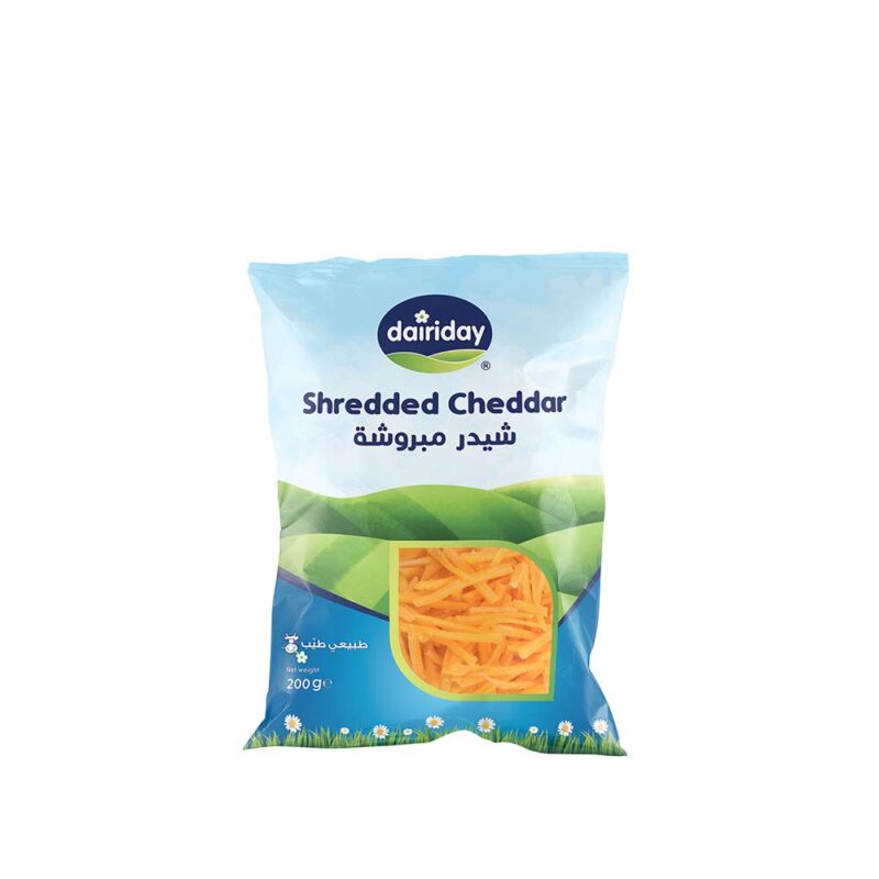 Dairiday Shredded Cheddar 200g - Cheese Dairy Lebanon