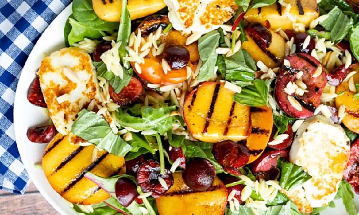 Dairiday recipe Fruity Halloumi Salad