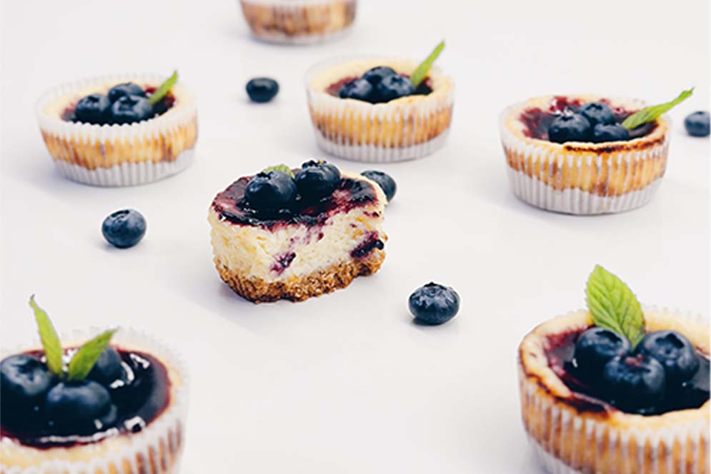 Dairiday recipe Mini Blueberry Cheesecake