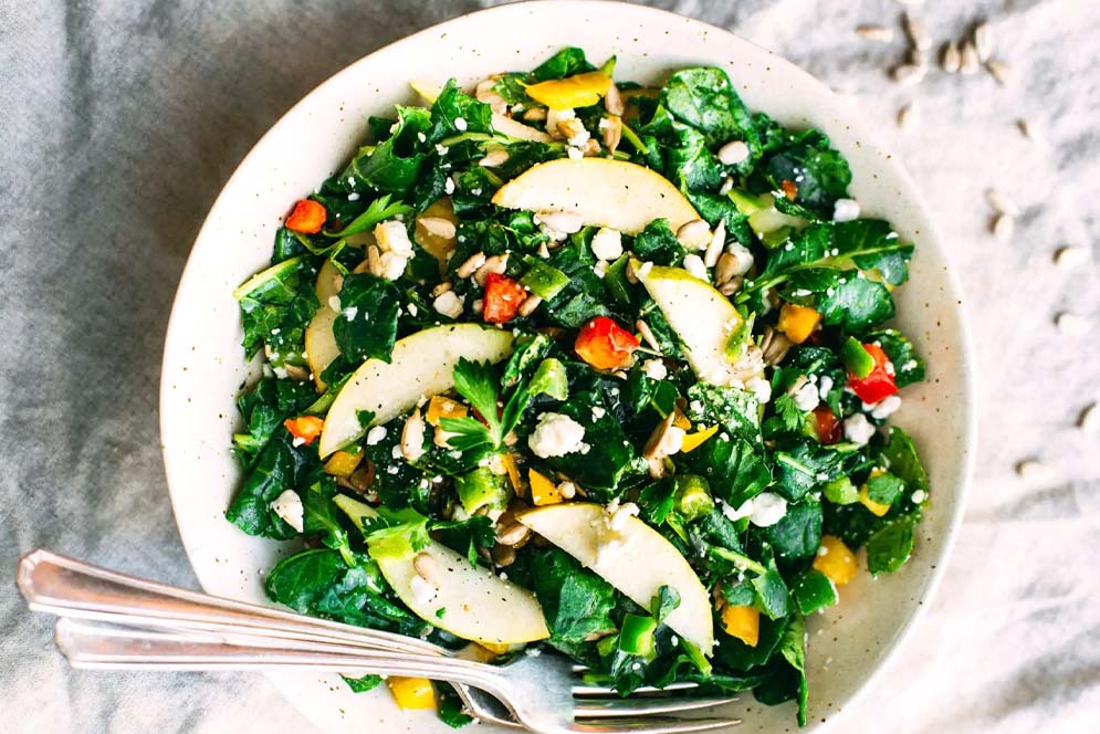 Dairiday recipe Kale Apple Cheese Salad