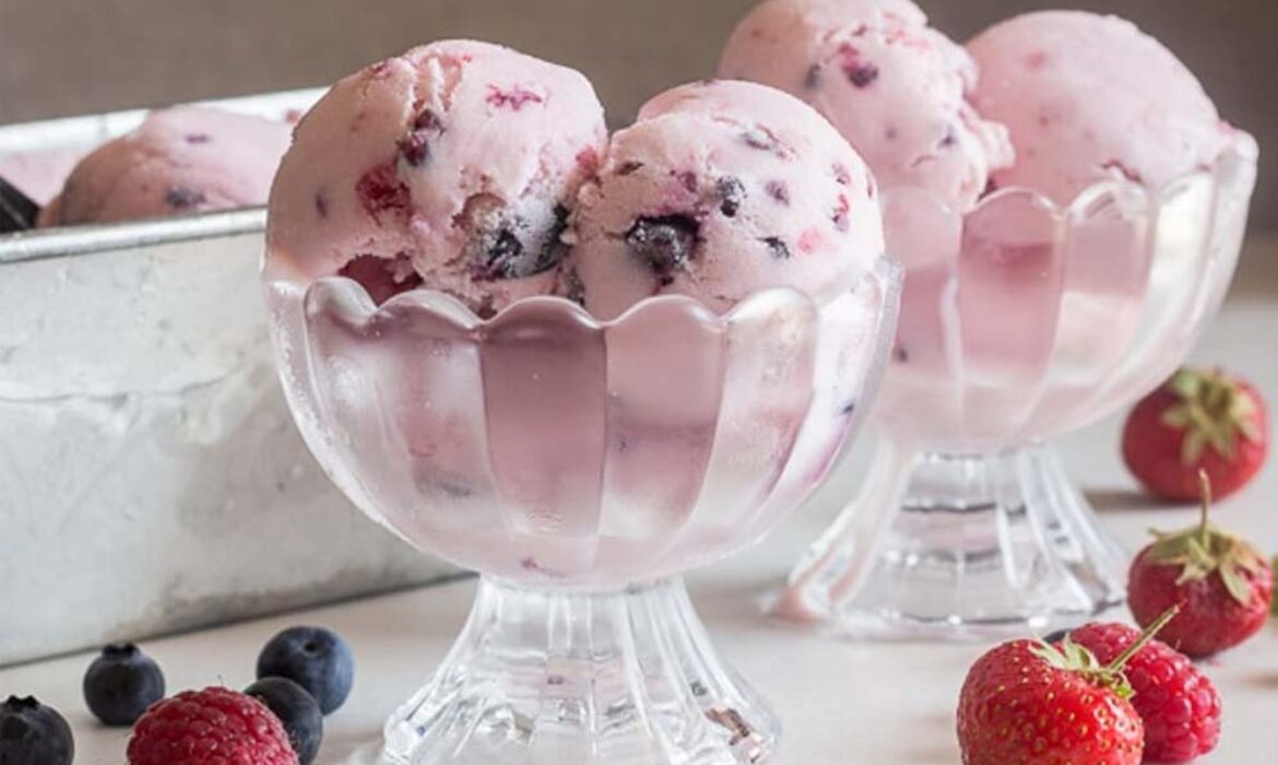 Dairiday recipe Mixed Berries Yogurt Ice Cream